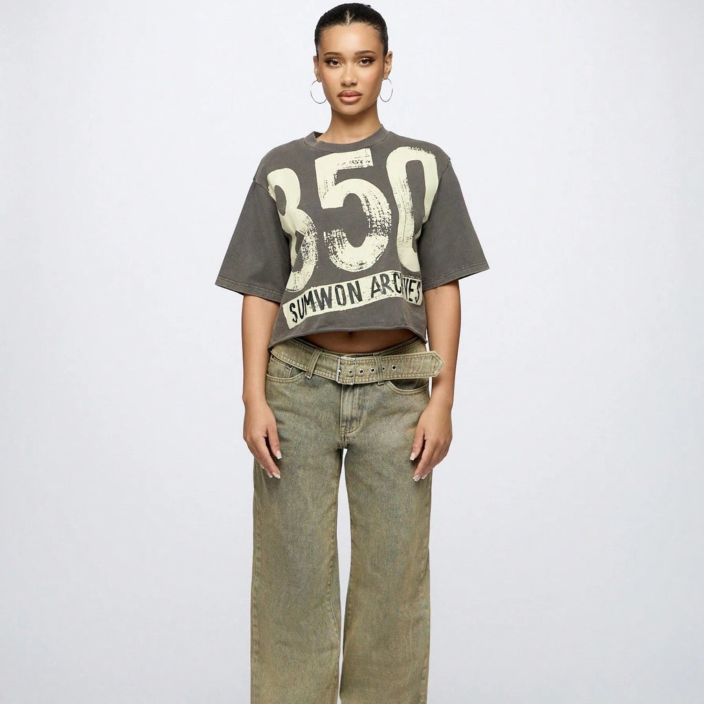 Women's Super City Street Style Pattern T-shirt