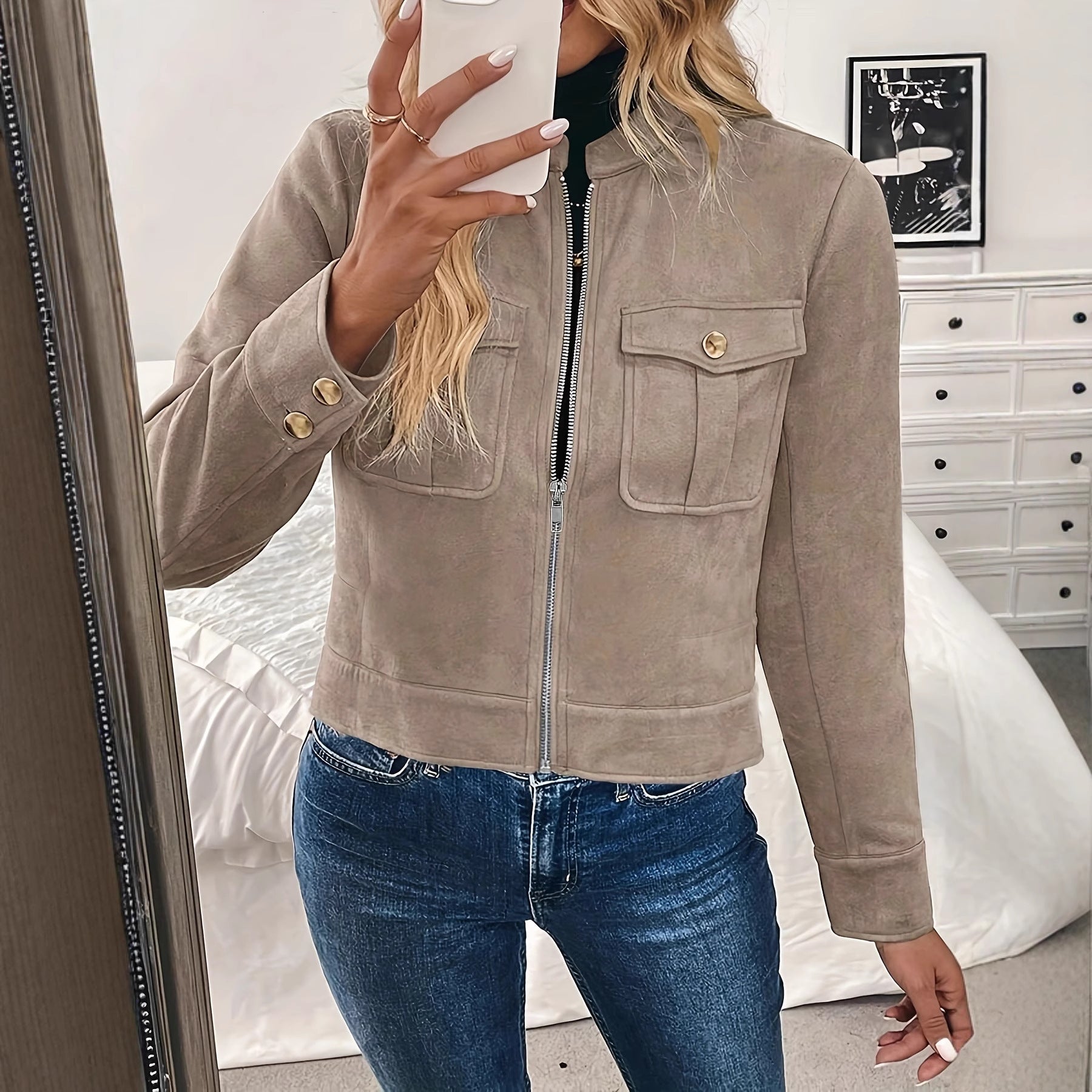 All-match Light Luxury Short Fashionable Coat Jacket