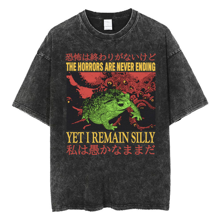 Fashion Personality Frog Print Men's T-shirt