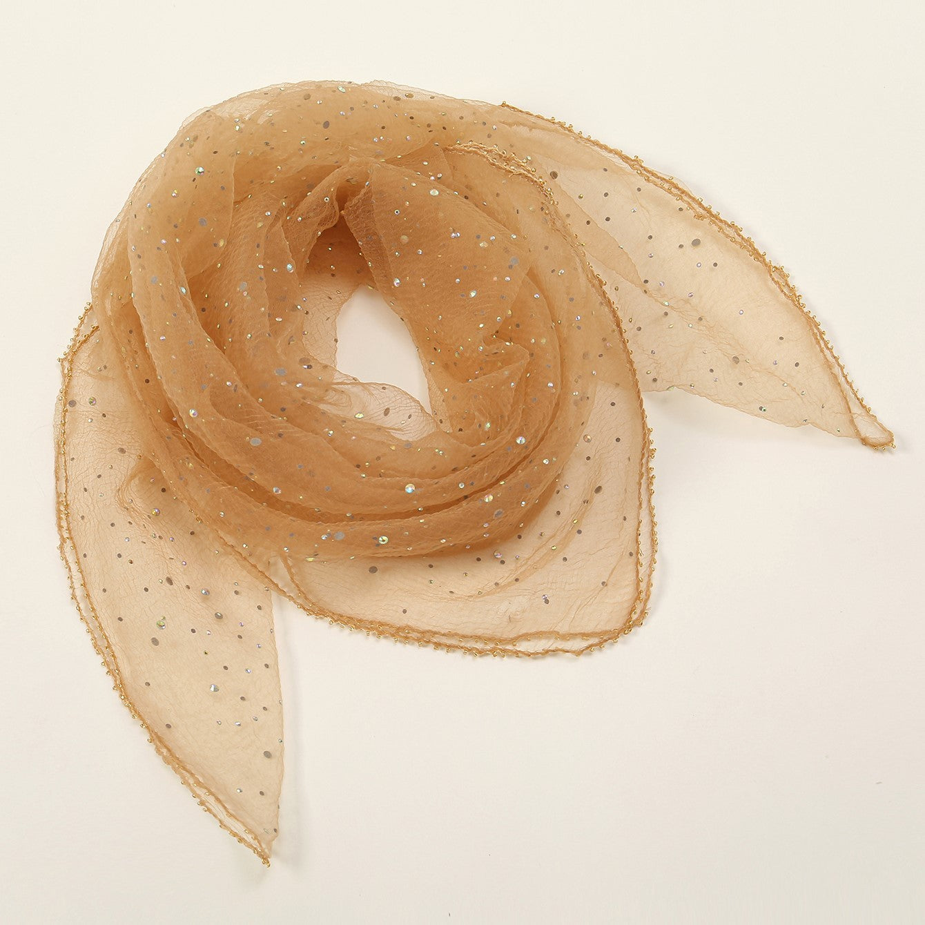 Hot Drilling Temperament Wild Fashion Decorative Silk Scarf