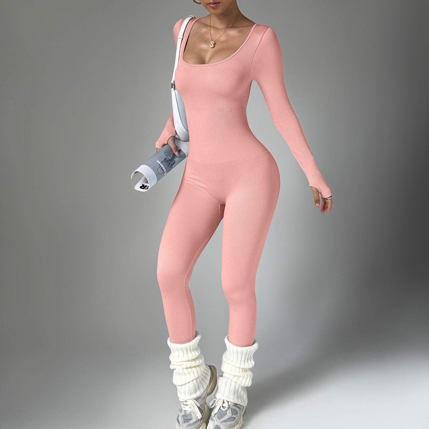 Bodysuit Long Sleeve Quick-drying Tight Fitness Yoga Clothes