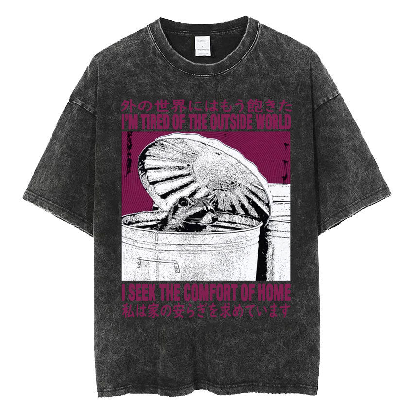 Fashion Personality Frog Print Men's T-shirt