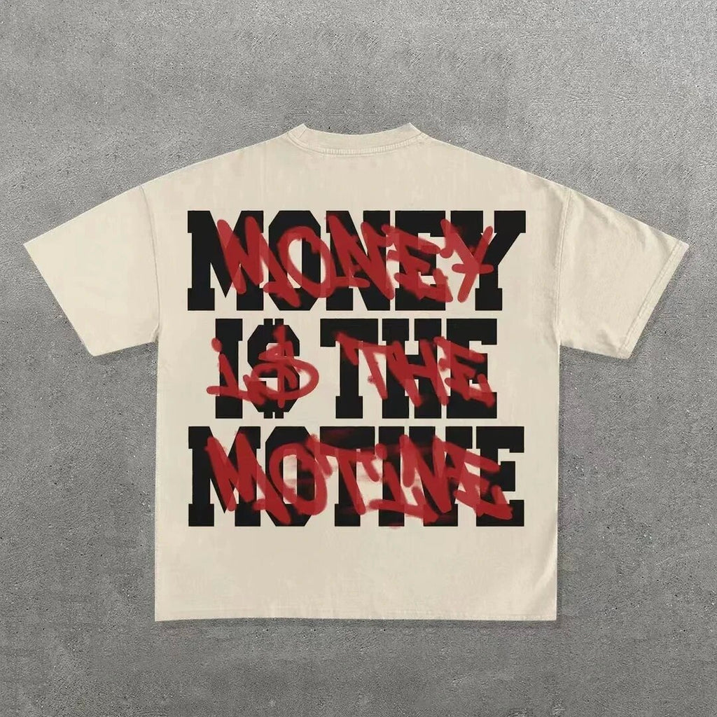 Men Hip Hop Gothic Graphic T-shirt