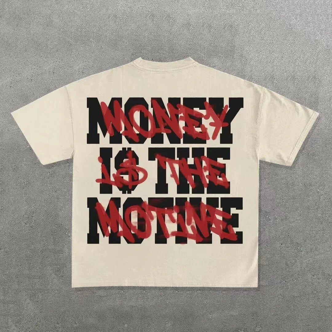 Men Hip Hop Gothic Graphic T-shirt