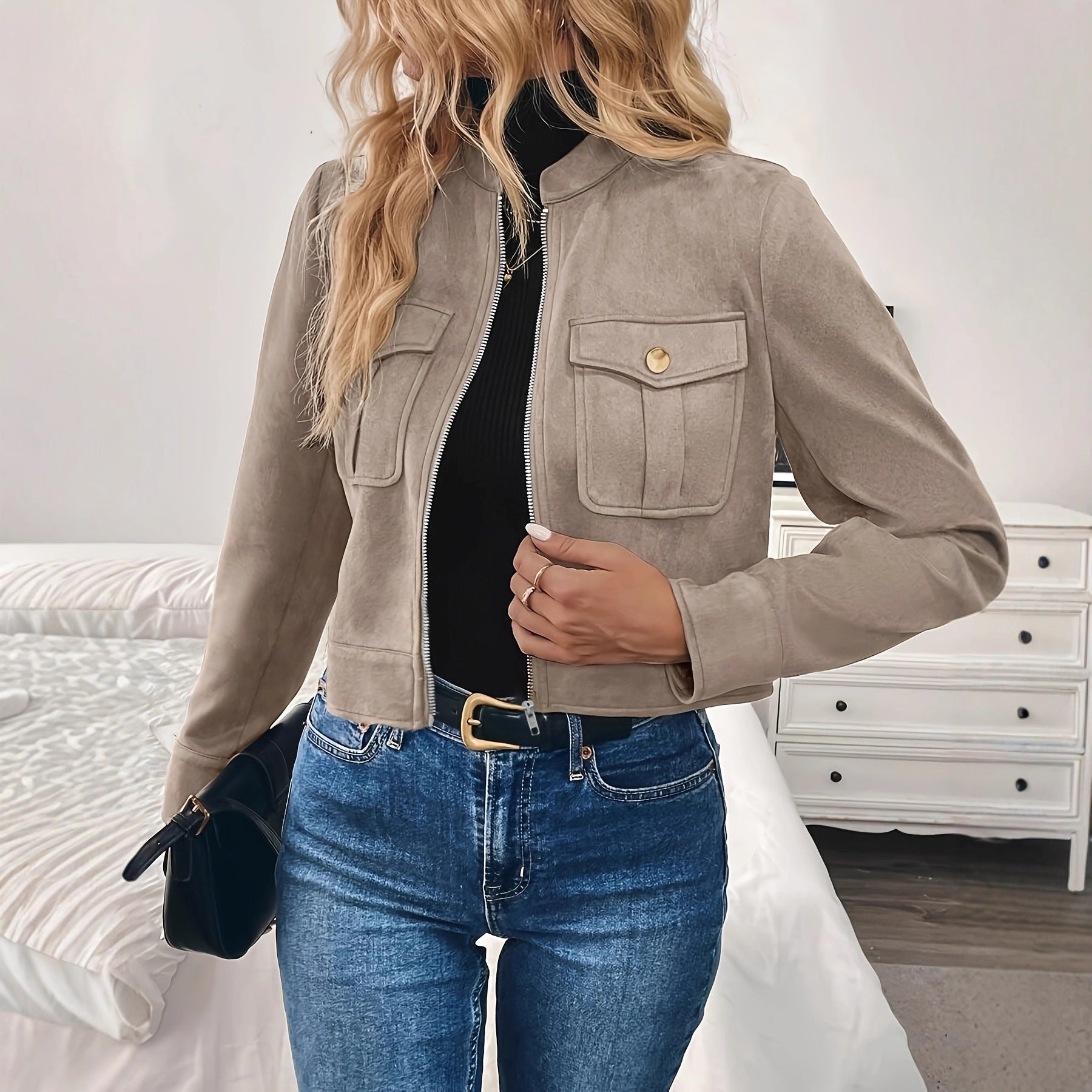 All-match Light Luxury Short Fashionable Coat Jacket