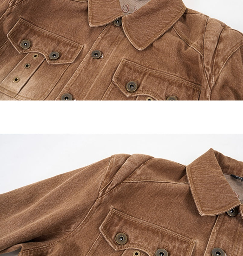 Vintage Denim Men's Spring Short Jacket
