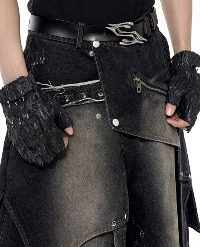Original Niche Deconstruction Worn Jeans