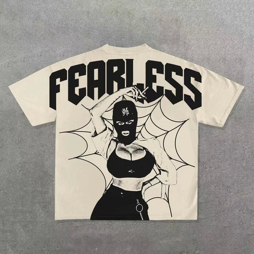 Men Hip Hop Gothic Graphic T-shirt
