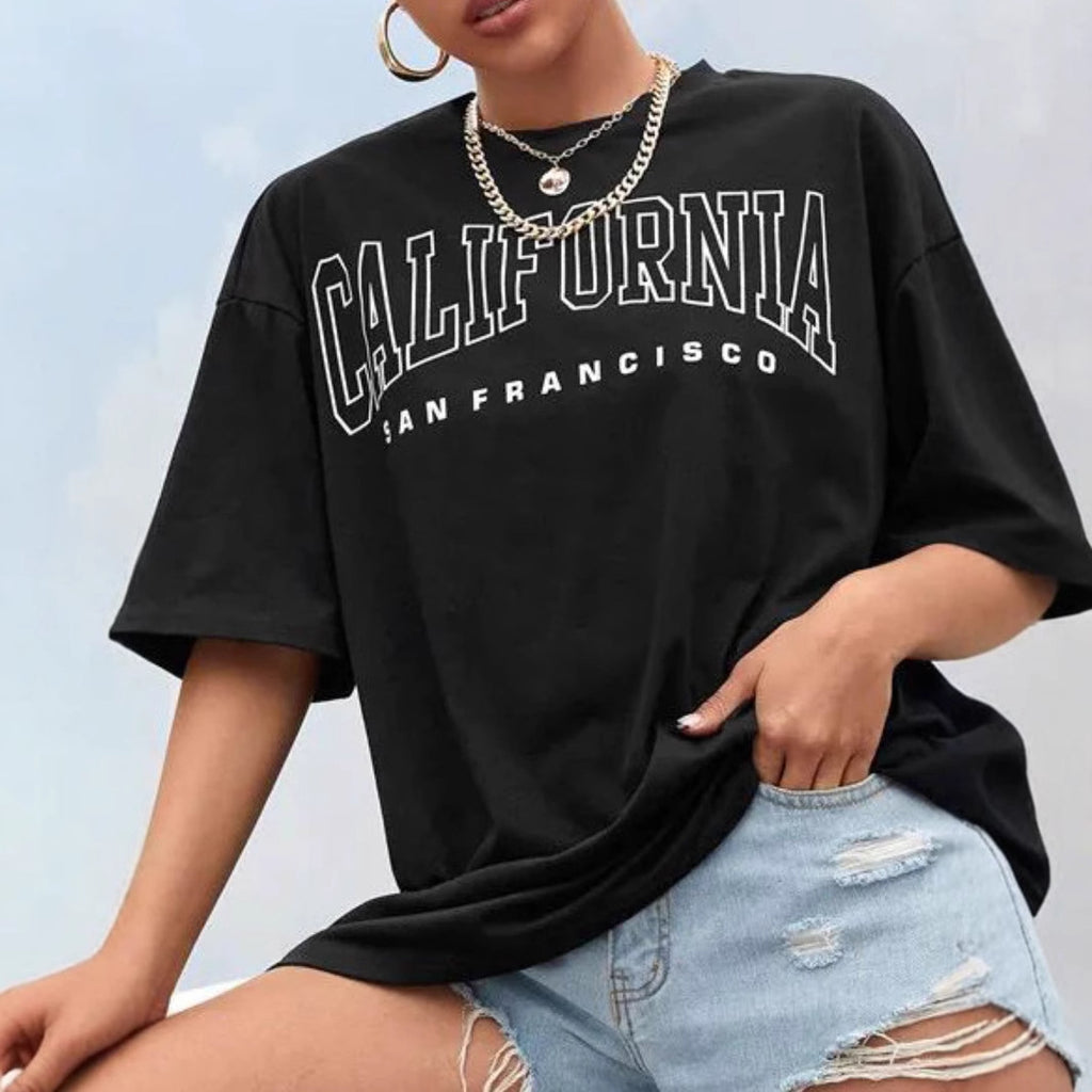 Printed Breathable Simple Casual Loose Short Sleeves Plus Size T-shirt