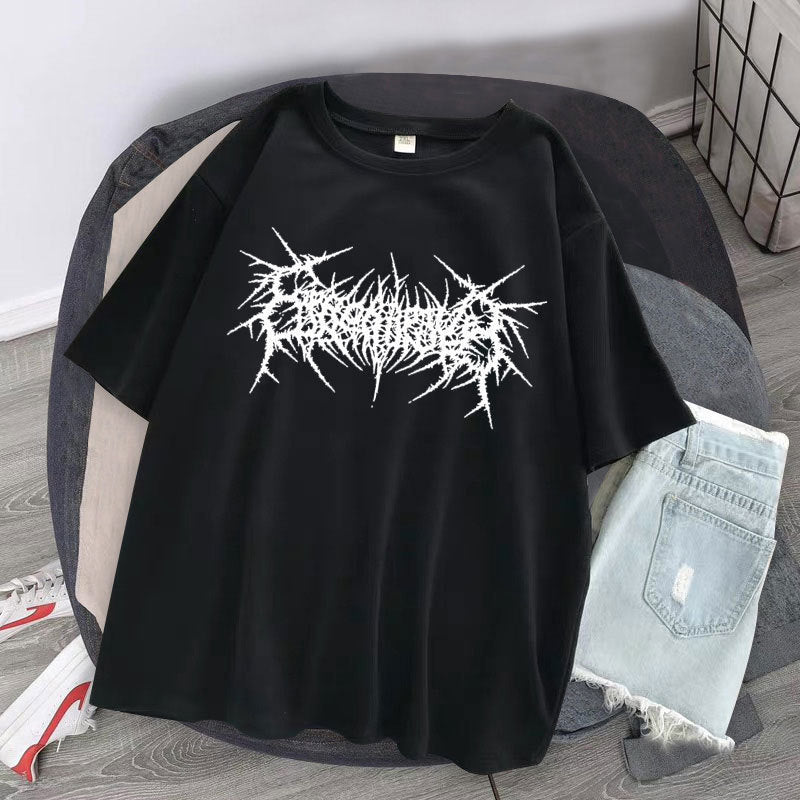 Summer Short-sleeved T-shirt Women Loose And Strange Creative Women