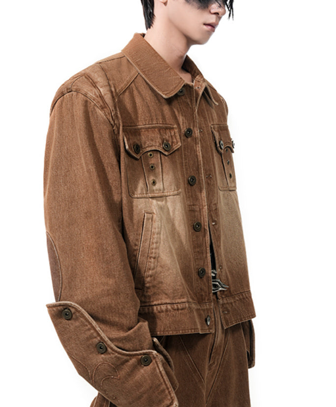 Vintage Denim Men's Spring Short Jacket