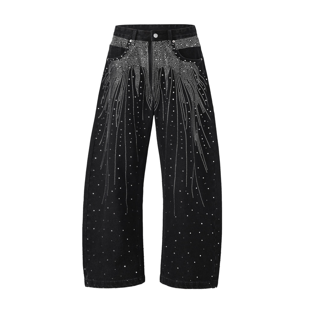 European And American High Street Loose-fitting Wide-leg Trousers