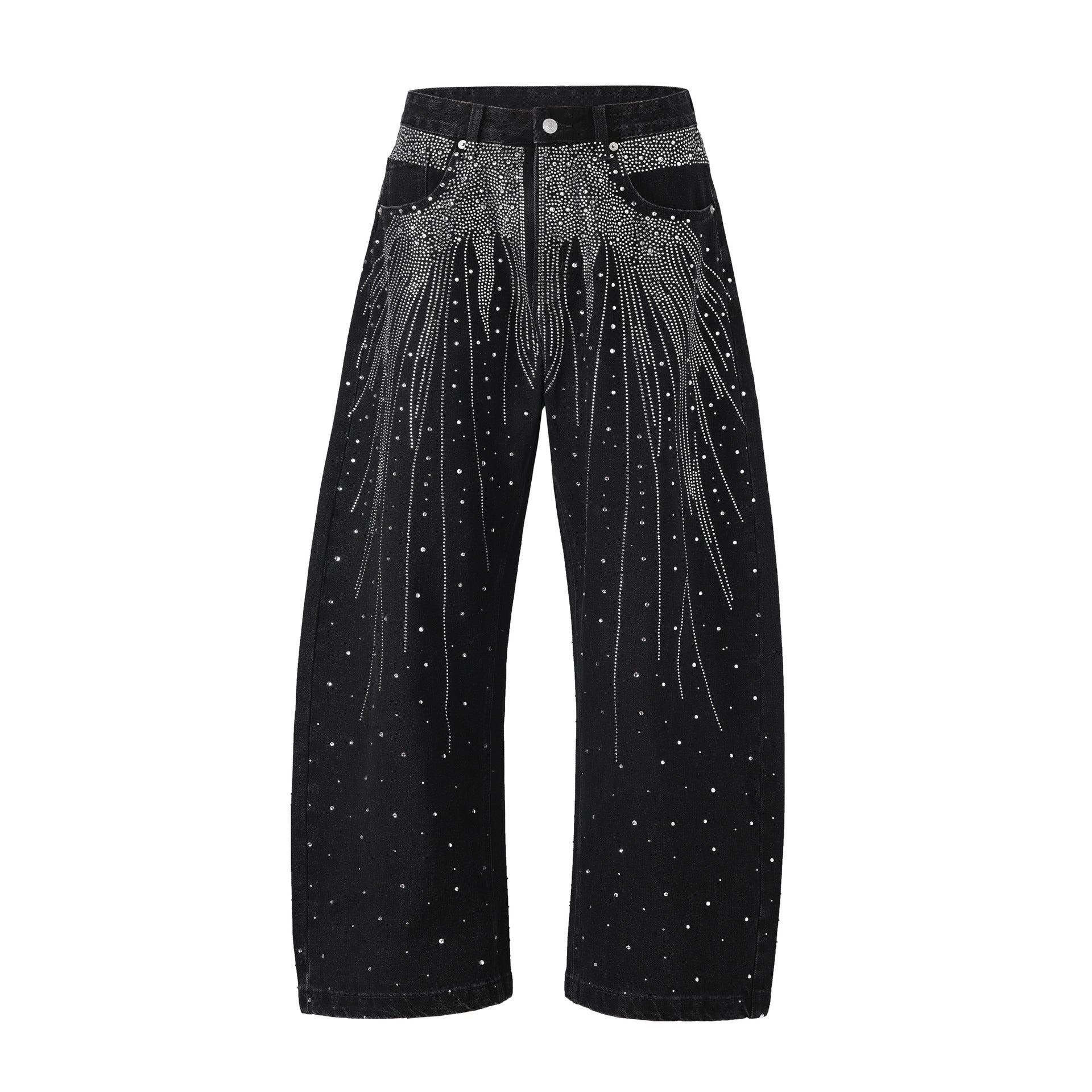 European And American High Street Loose-fitting Wide-leg Trousers