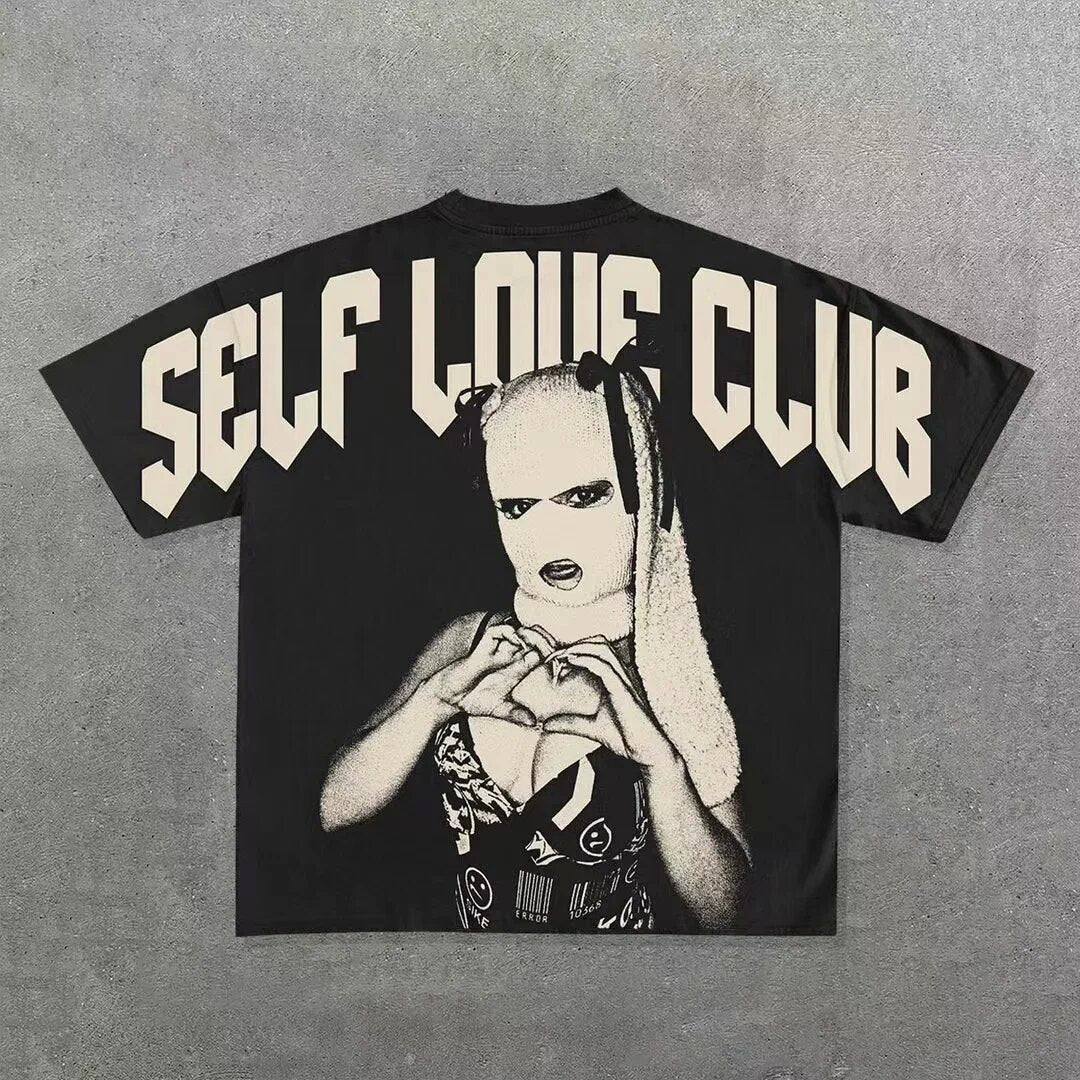Men Hip Hop Gothic Graphic T-shirt