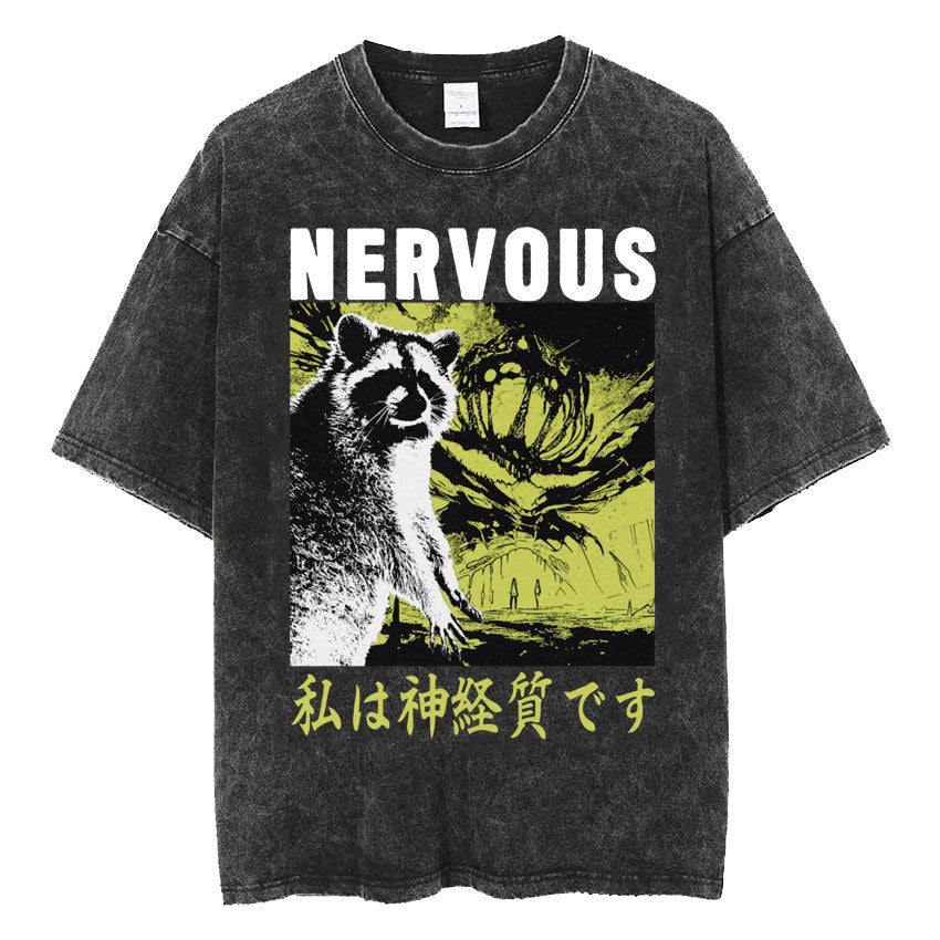 Fashion Personality Frog Print Men's T-shirt