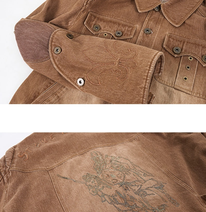Vintage Denim Men's Spring Short Jacket