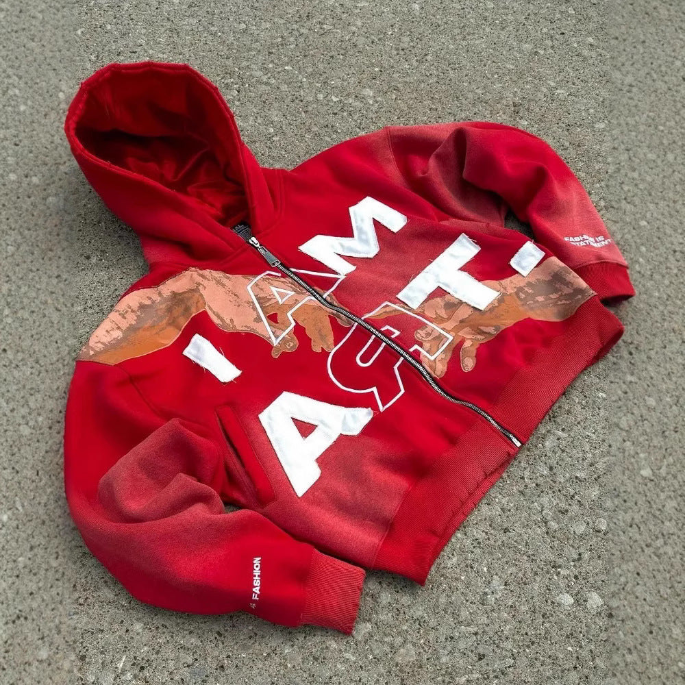Niche Pullover Outer Wear Hooded Top Men