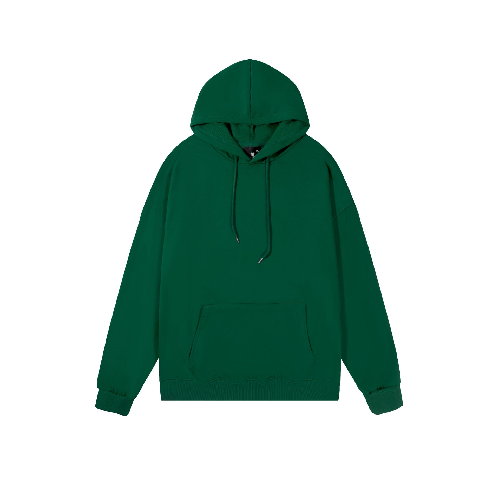 Spring And Autumn Drop Shoulder Loose Solid Color Hooded Sweater For Men And Women