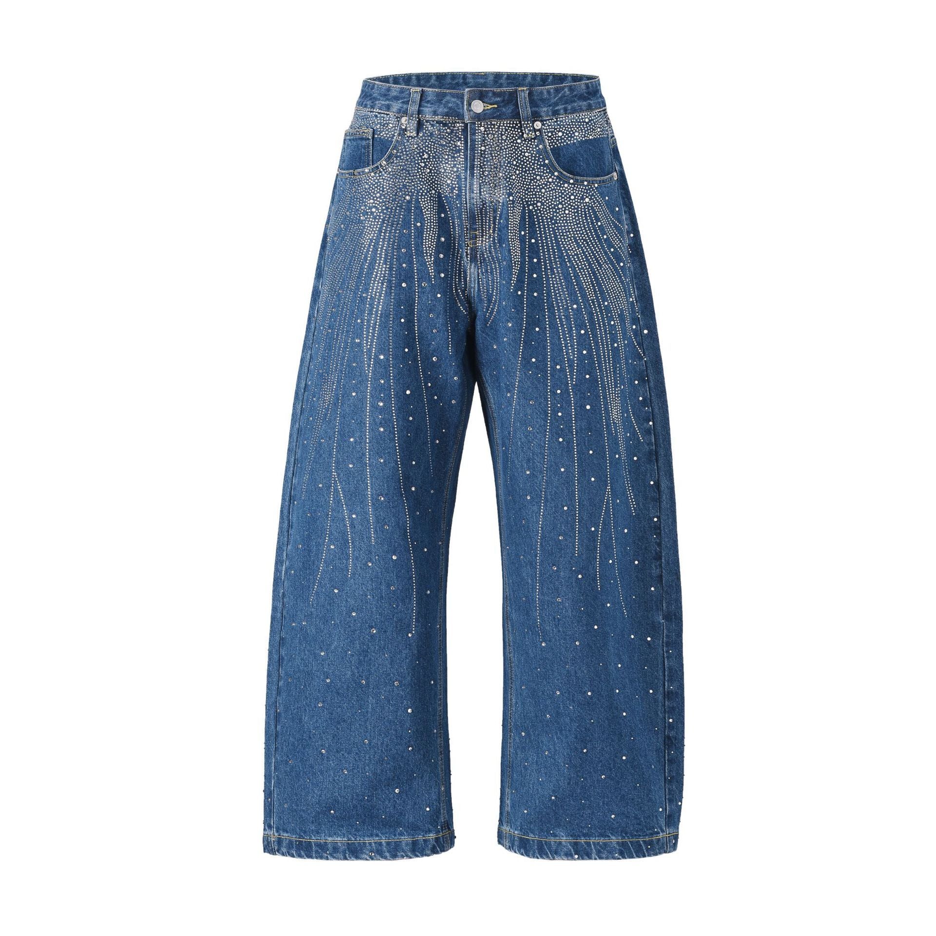 European And American High Street Loose-fitting Wide-leg Trousers