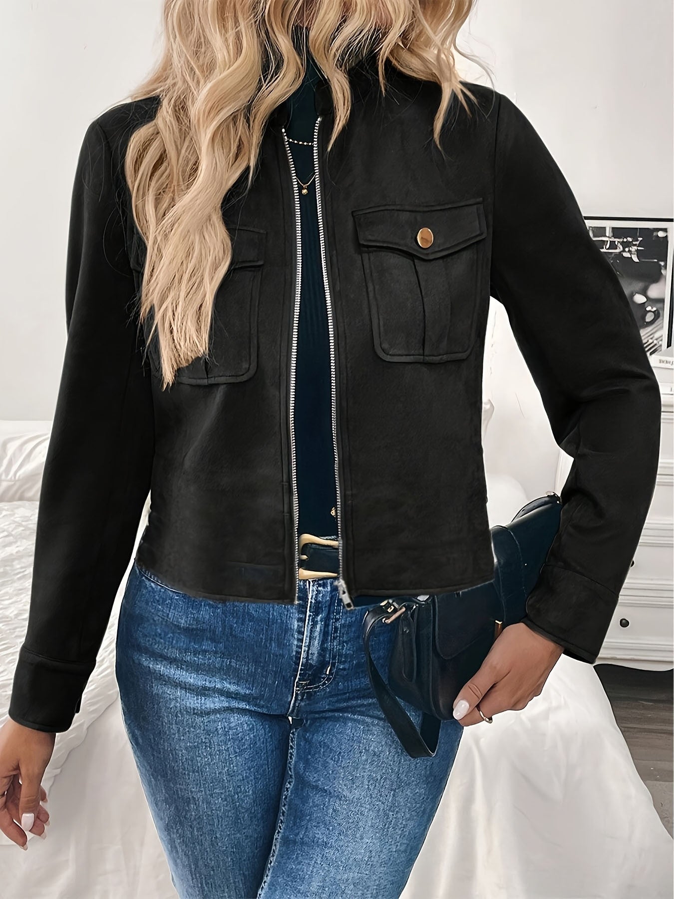 All-match Light Luxury Short Fashionable Coat Jacket