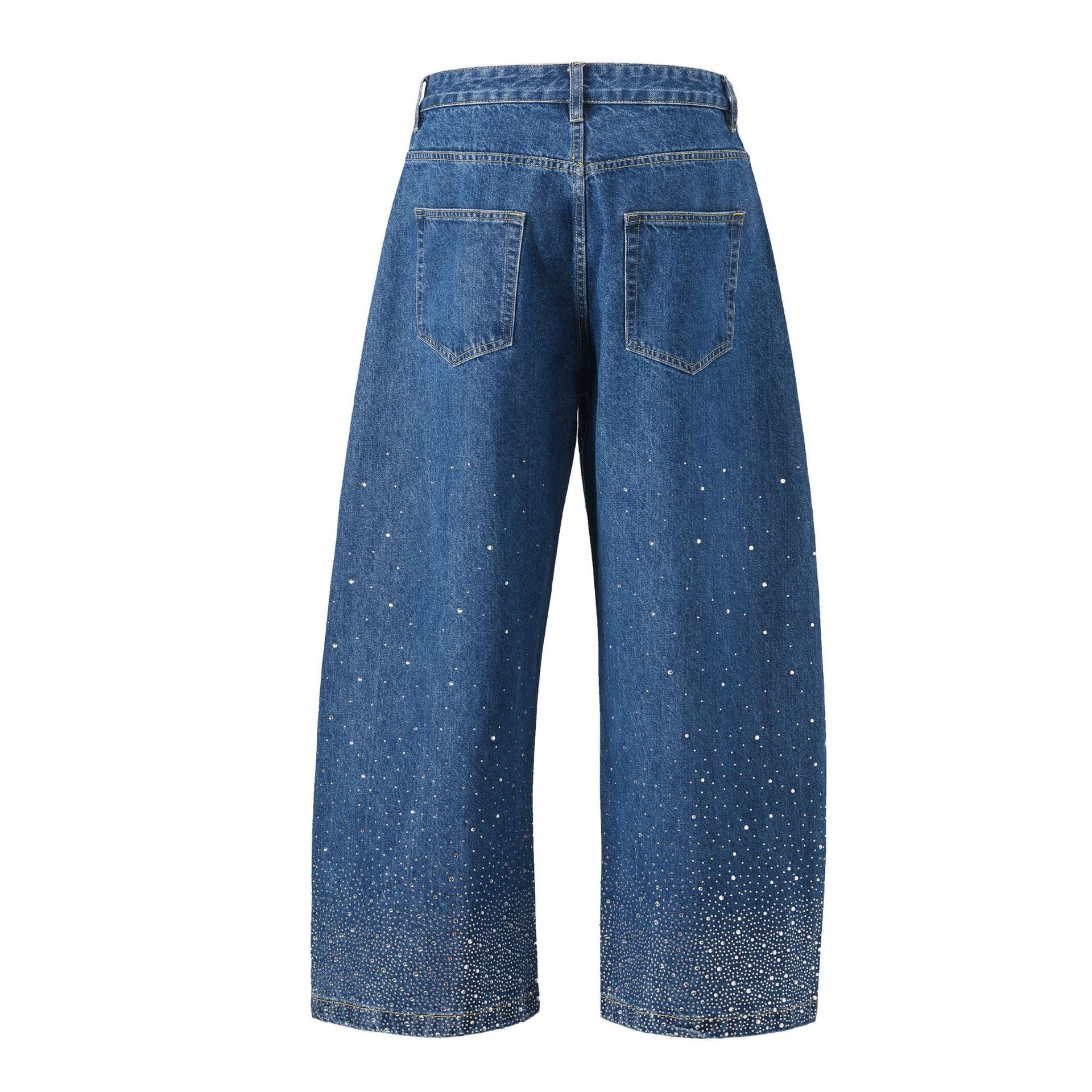 European And American High Street Loose-fitting Wide-leg Trousers