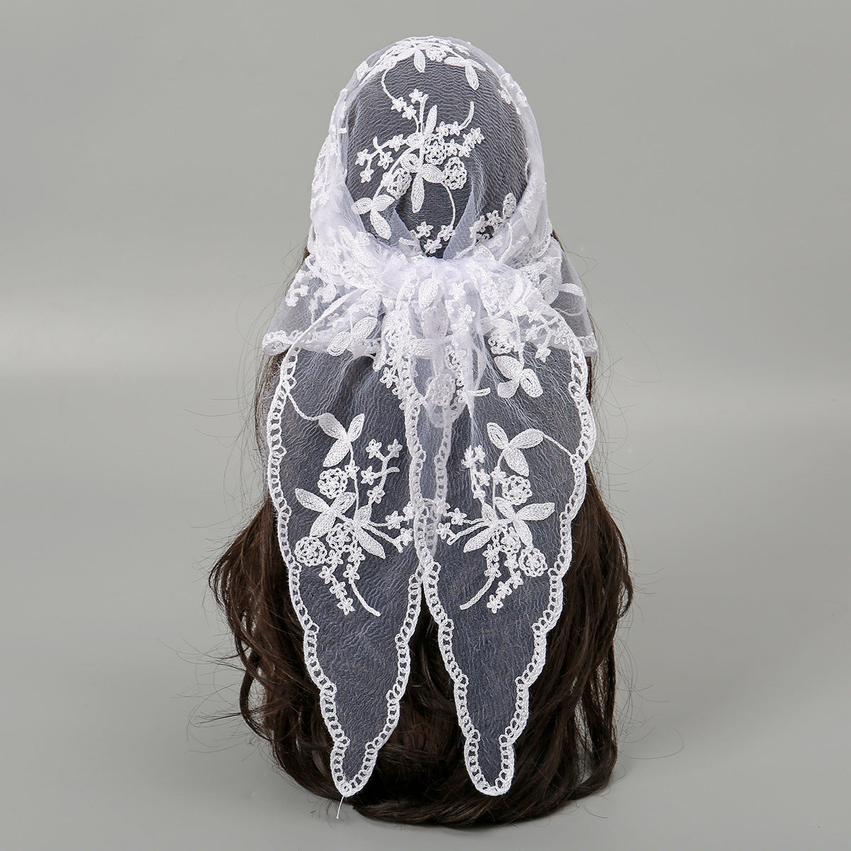 Embroidered Nylon Embroidered Decoration Shawl Scarf