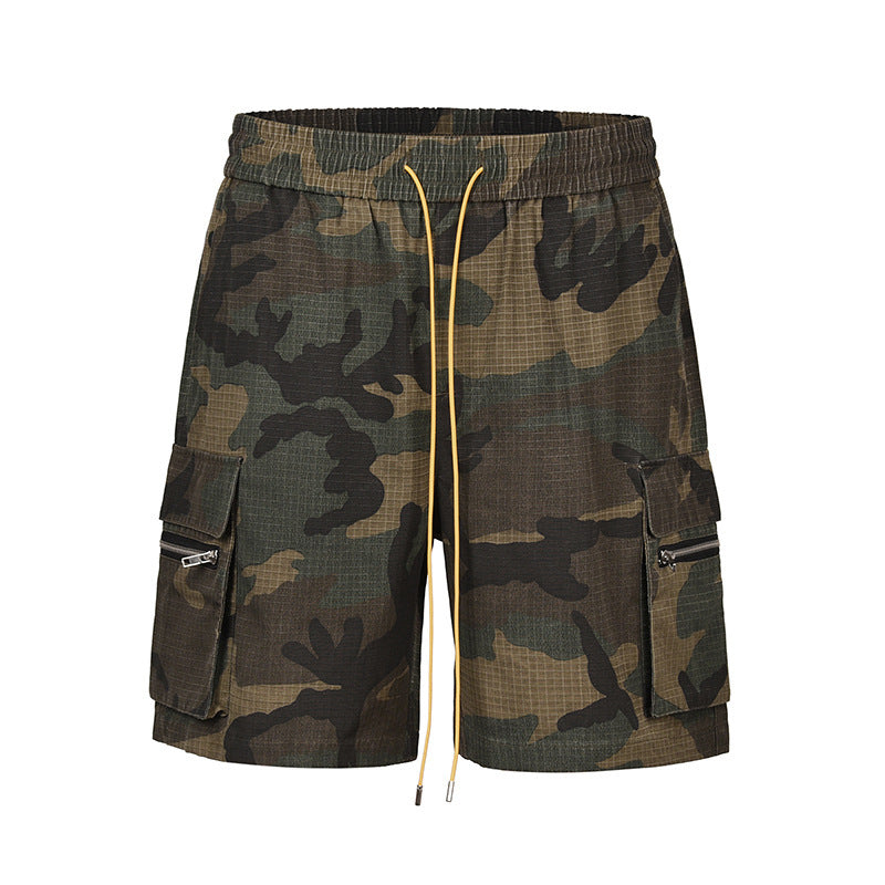 Three-dimensional Multi-pocket Workwear American Shorts Men
