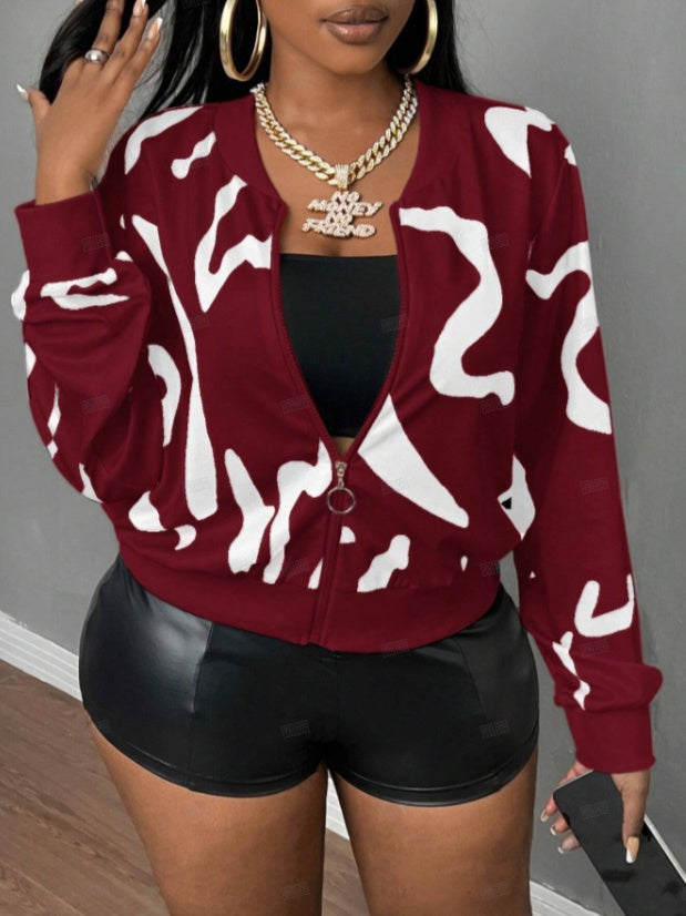Minimally Casual Printed Women's Jacket