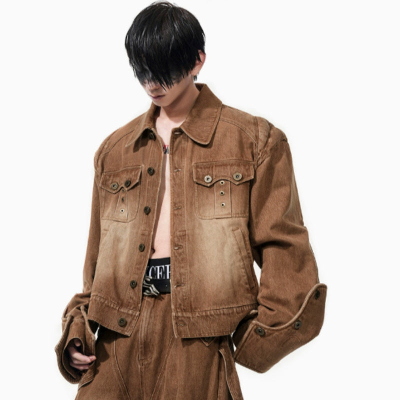 Vintage Denim Men's Spring Short Jacket
