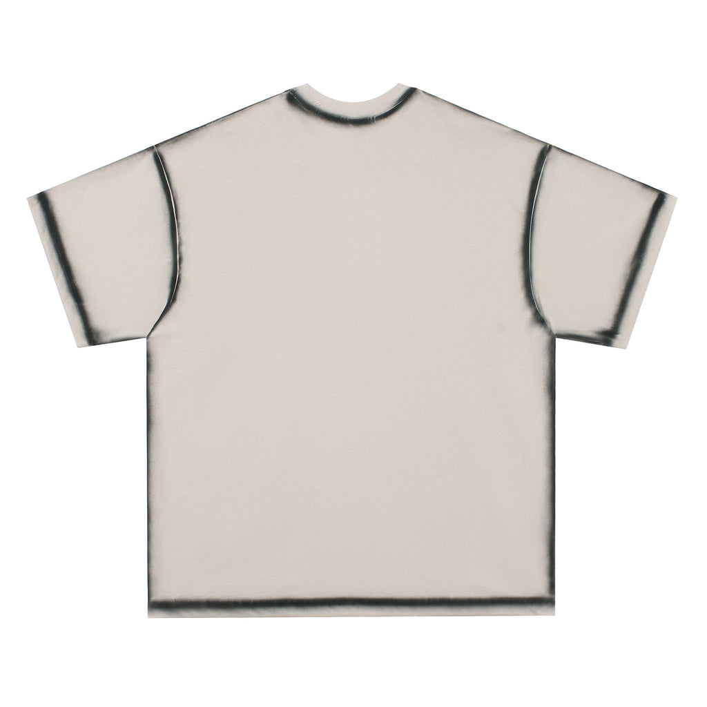 Heavy Short Sleeve T-shirt Men And Women Street Loose Couple Short T Half Sleeve Top