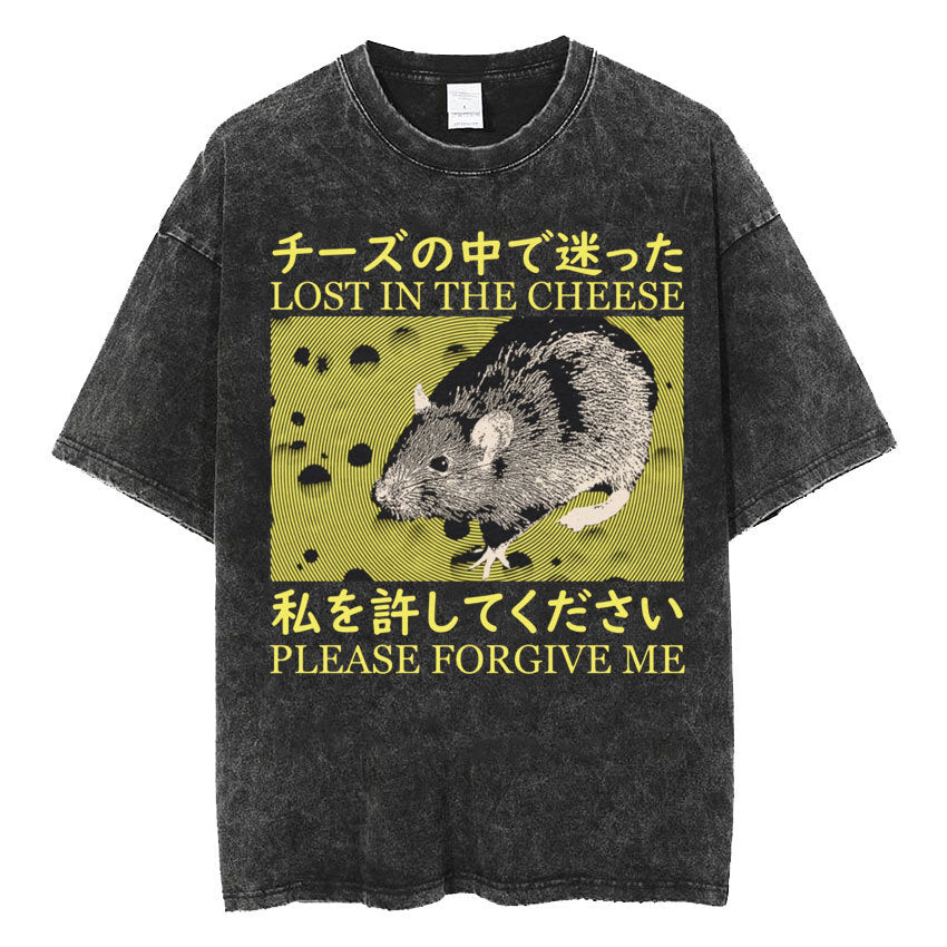 Fashion Personality Frog Print Men's T-shirt