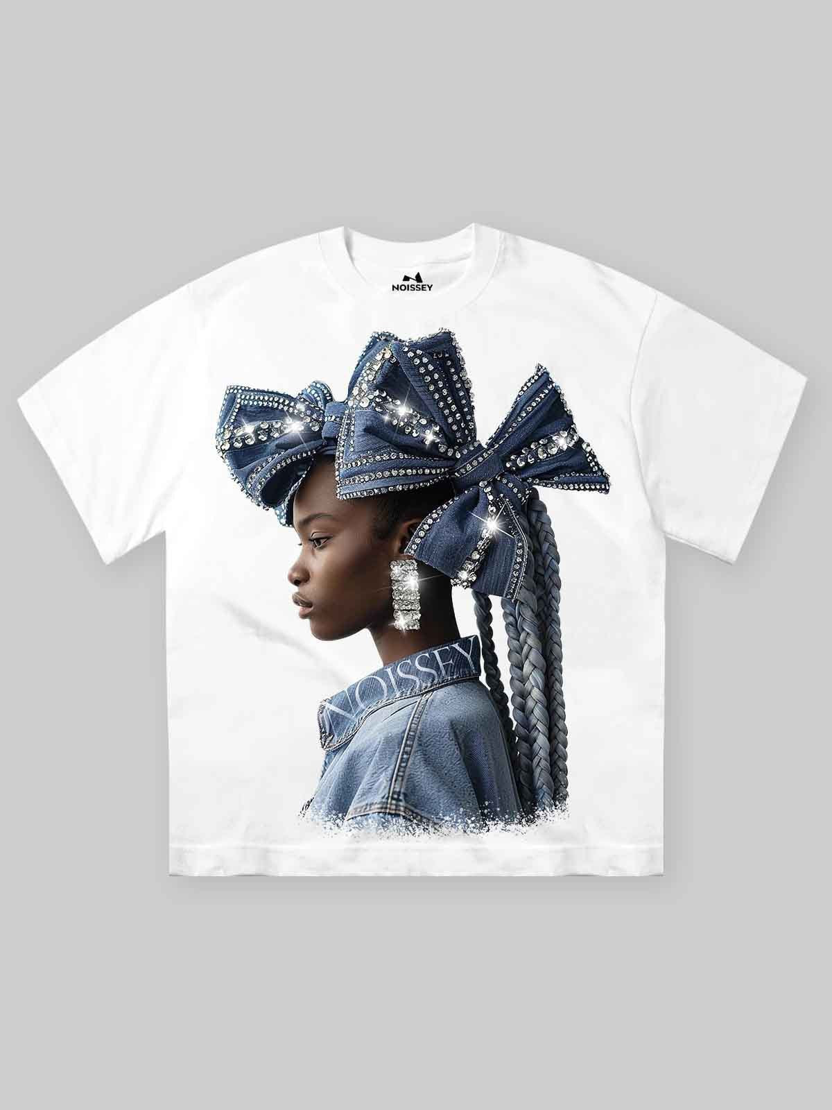 Street Vacation Style Hip Hop Pick-up Printed Loose T-shirt