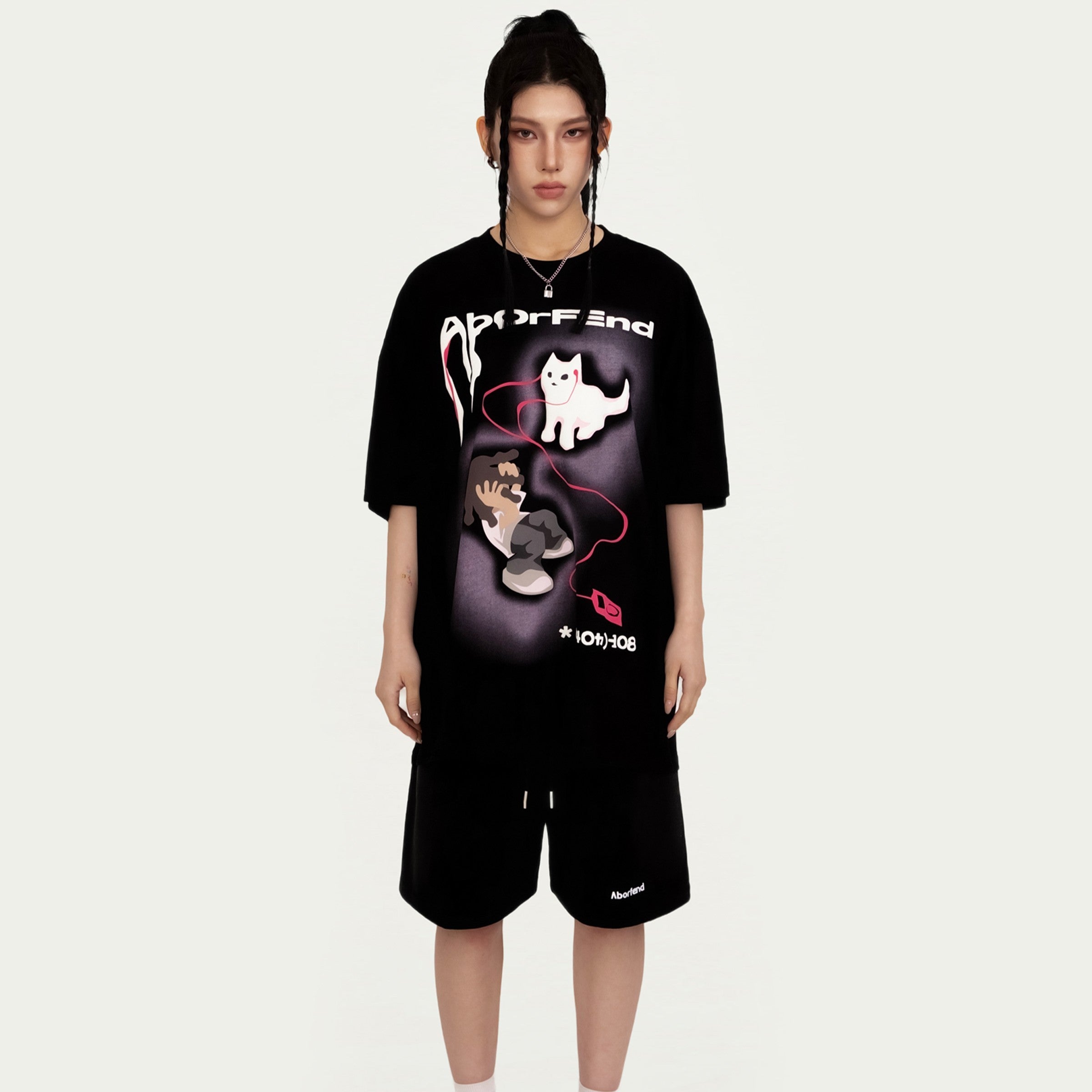 Round Neck Short Sleeve T-shirt Men And Women Loose