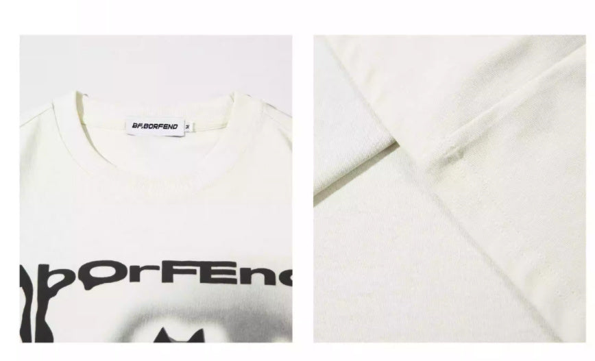 Round Neck Short Sleeve T-shirt Men And Women Loose