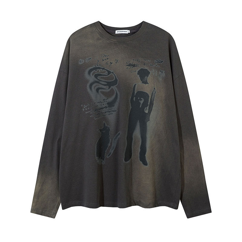 Trendy Loose Leisure All-matching Bottoming Top