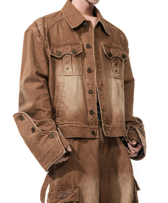 Vintage Denim Men's Spring Short Jacket