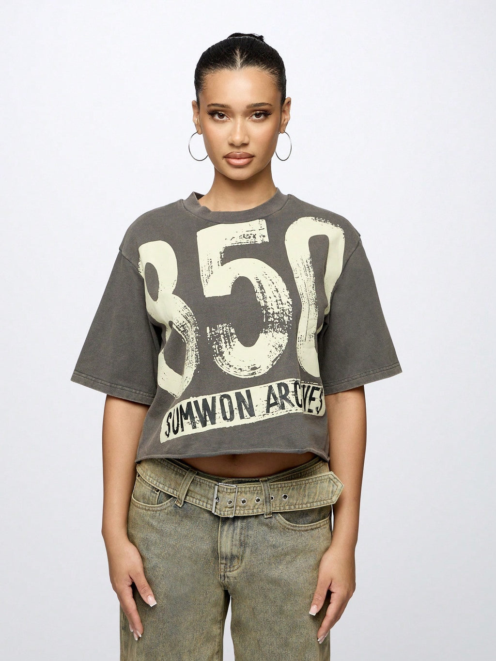 Women's Super City Street Style Pattern T-shirt