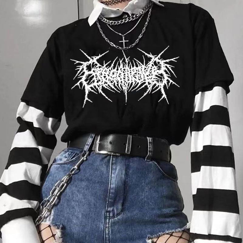Summer Short-sleeved T-shirt Women Loose And Strange Creative Women
