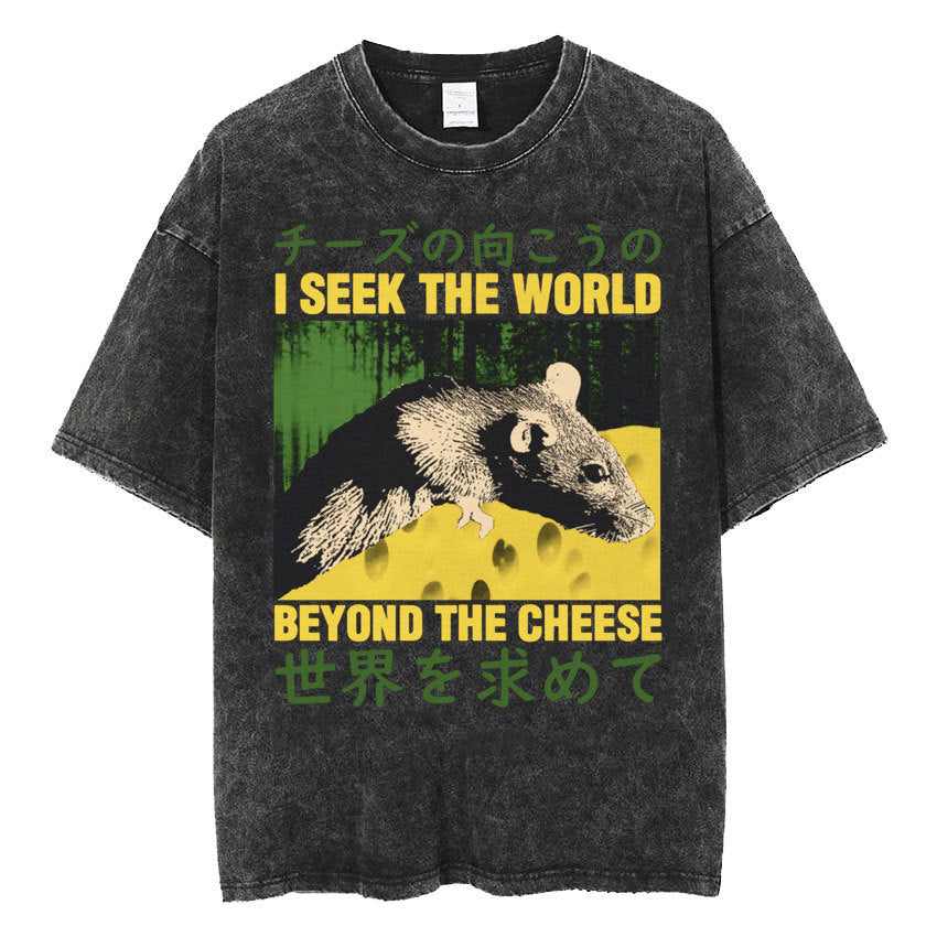 Fashion Personality Frog Print Men's T-shirt