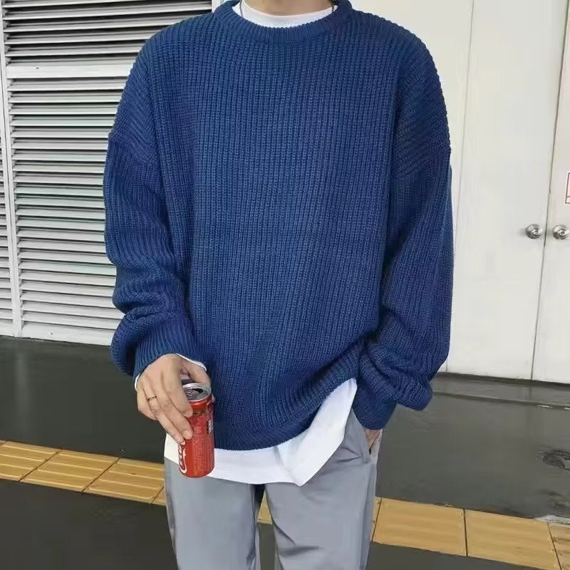 Loose Casual Retro Trendy Underwear Crew Neck Sweater