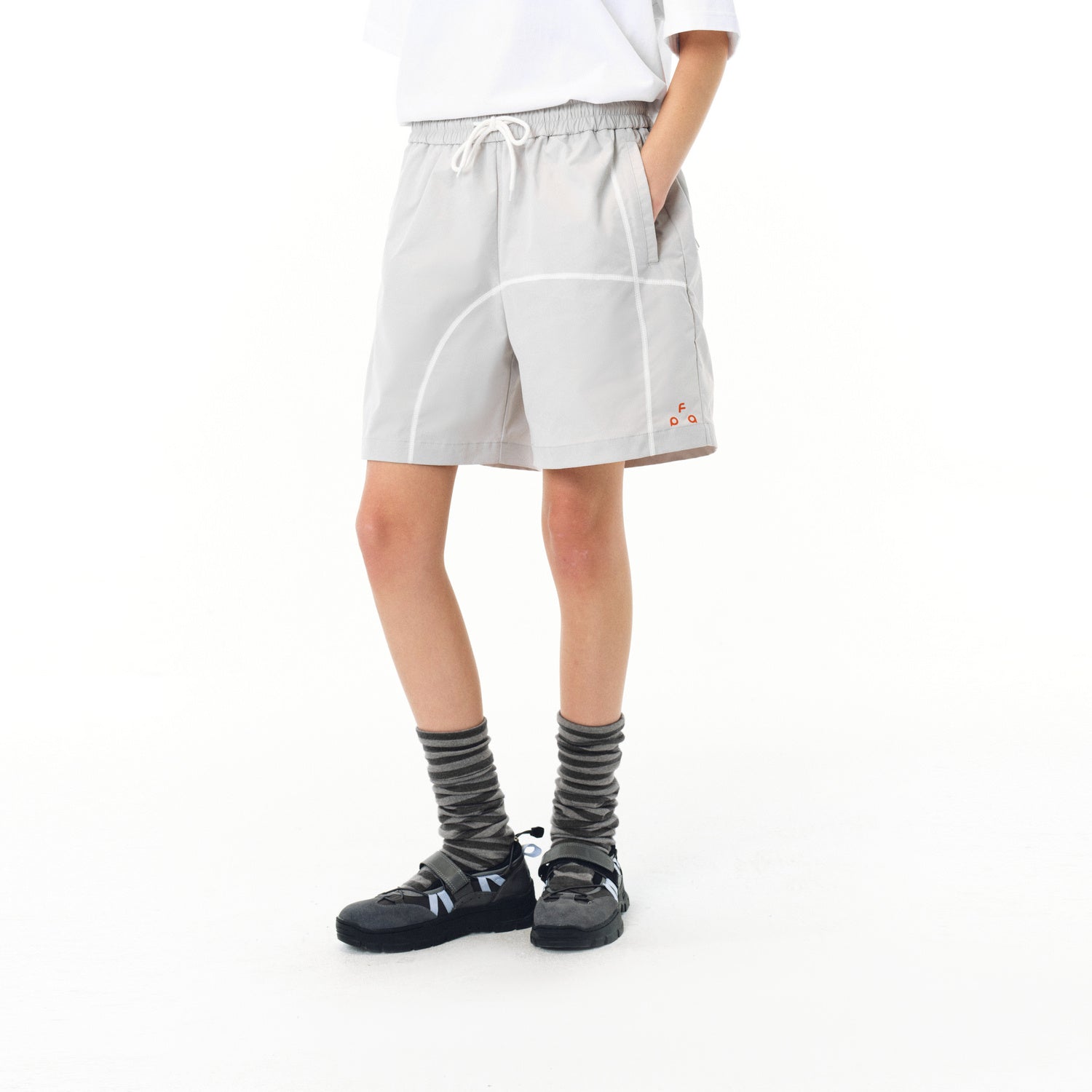 Retro Popular Functional Drawstring Shorts Beach Pants